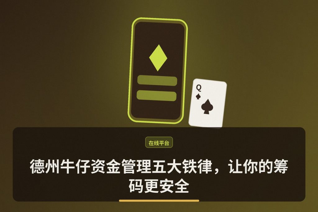 德州牛仔资金管理五大铁律，让你的筹码更安全