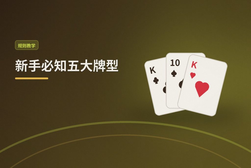 新手必知五大牌型：德州牛仔入门先看懂手牌强弱