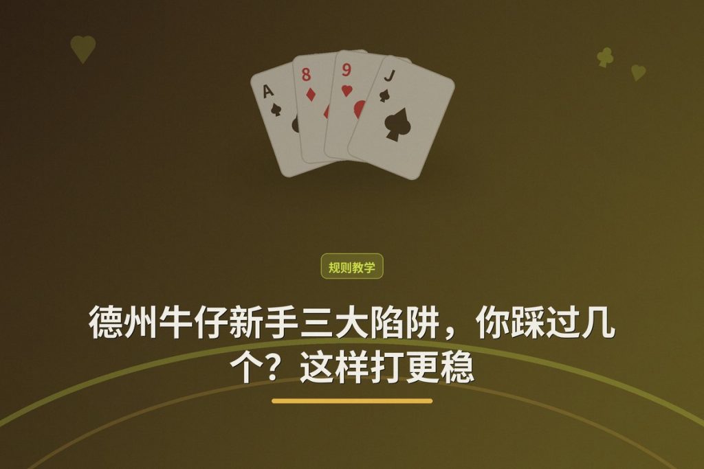 德州牛仔新手三大陷阱，你踩过几个？这样打更稳