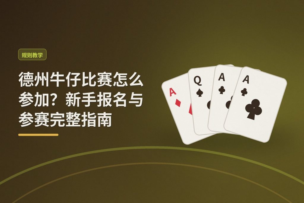 德州牛仔比赛怎么参加？新手报名与参赛完整指南