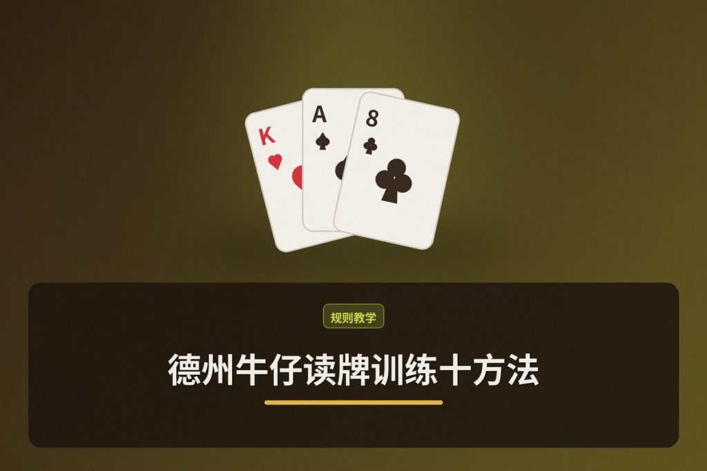 德州牛仔读牌训练十方法：从新手到高手的实战技巧