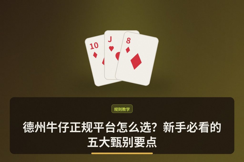 德州牛仔正规平台怎么选？新手必看的五大甄别要点
