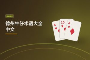德州牛仔术语大全中文 - 德州牛仔术语大全中文：从新手到高手的必备扑克词汇