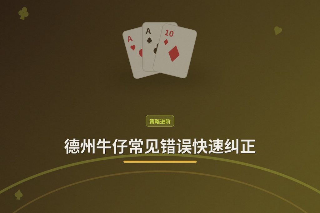 德州牛仔常见错误快速纠正：三个让打法更稳的关键调整