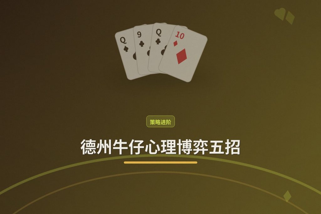 德州牛仔心理博弈五招：牌桌上如何读懂对手并稳住自己