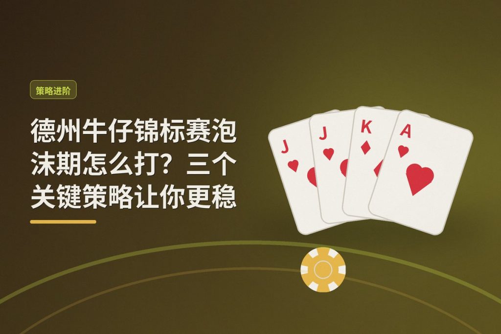 德州牛仔锦标赛泡沫期怎么打？三个关键策略让你更稳