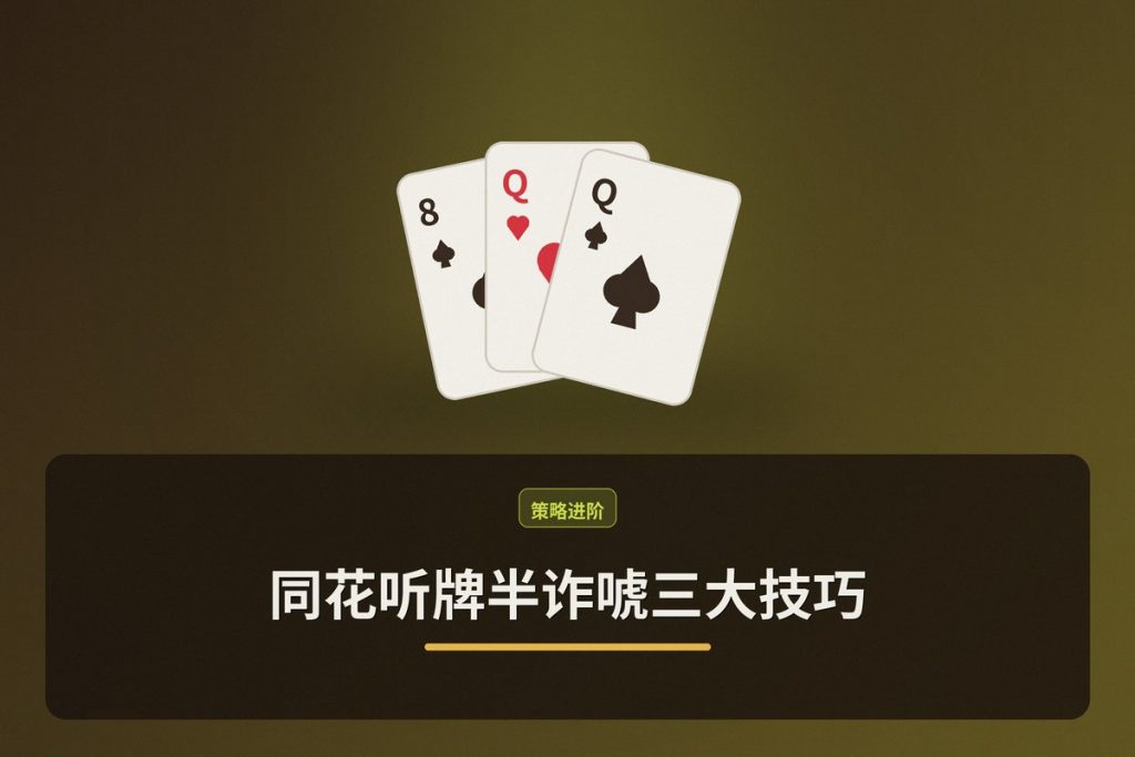同花听牌半诈唬三大技巧：让德州牛仔的打法更稳健
