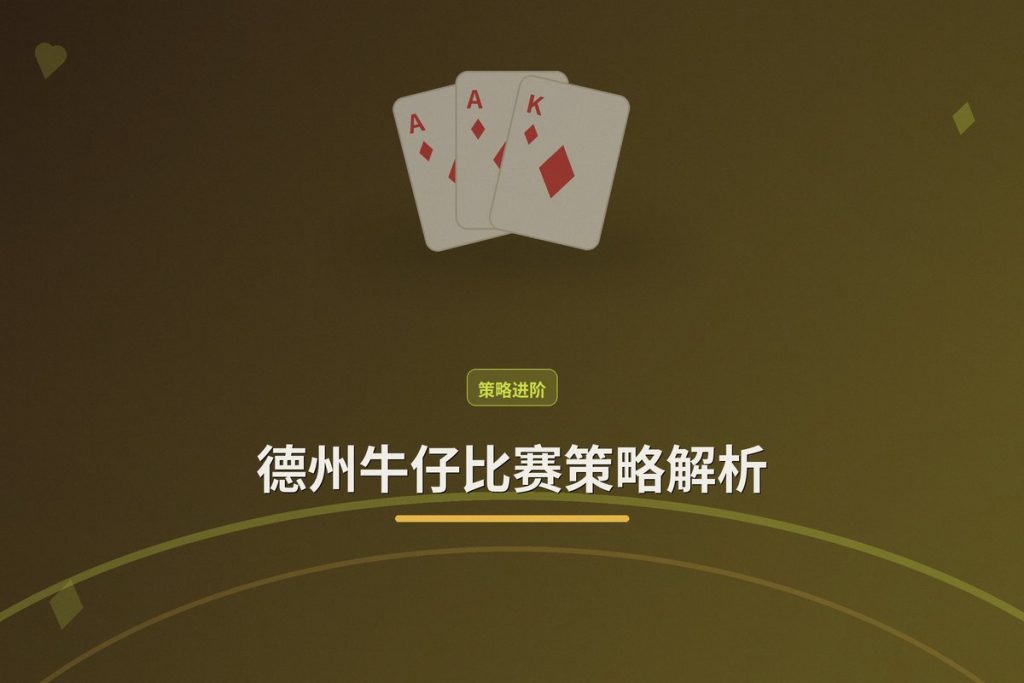 德州牛仔比赛策略解析：三个让打法更稳的实用思路