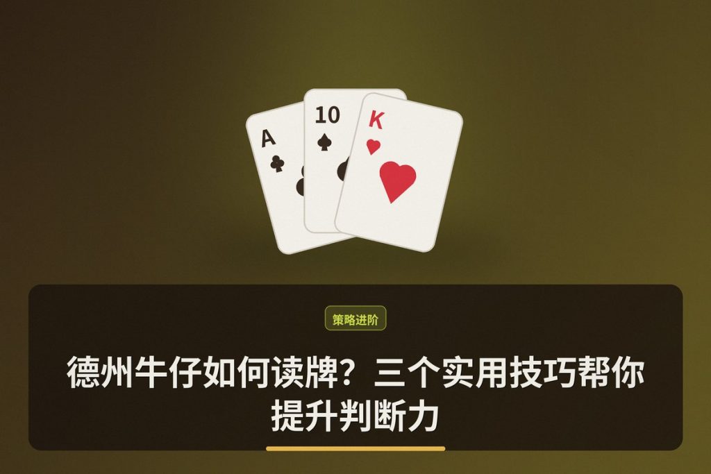 德州牛仔如何读牌？三个实用技巧帮你提升判断力