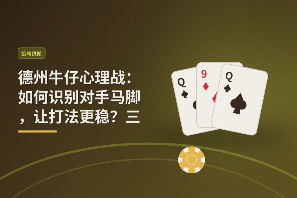 德州牛仔心理战：如何识别对手马脚，让打法更稳？三大实用技巧
