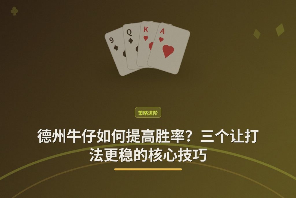 德州牛仔如何提高胜率？三个让打法更稳的核心技巧